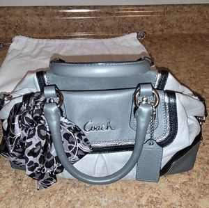 Coach gray purse
